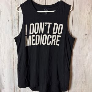 Project Karma Black Muscle Graphic  Tee Sleeveless Top Sz L (11/13)